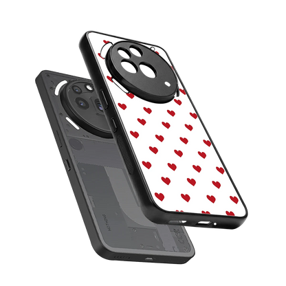 Love Patch sleek nothing phone 3a pro cover with tempered glass back and TPU edges
