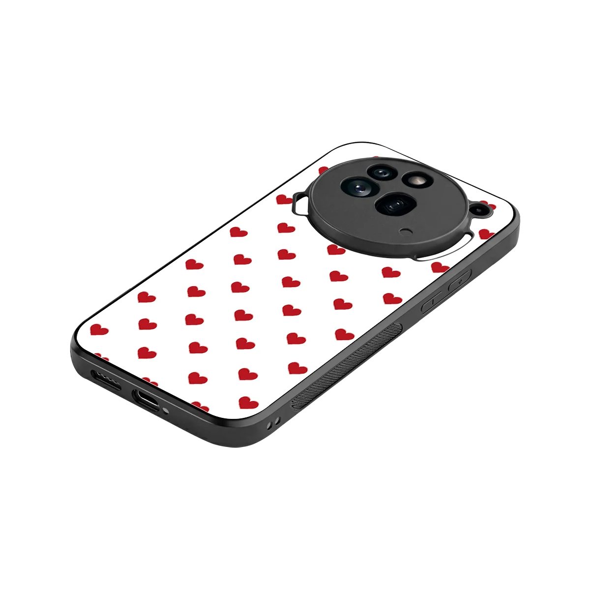 Love Patch stylish phone case for nothing phone 3a pro | glossy glass and slim fit