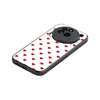 Love Patch stylish phone case for nothing phone 3a pro | glossy glass and slim fit