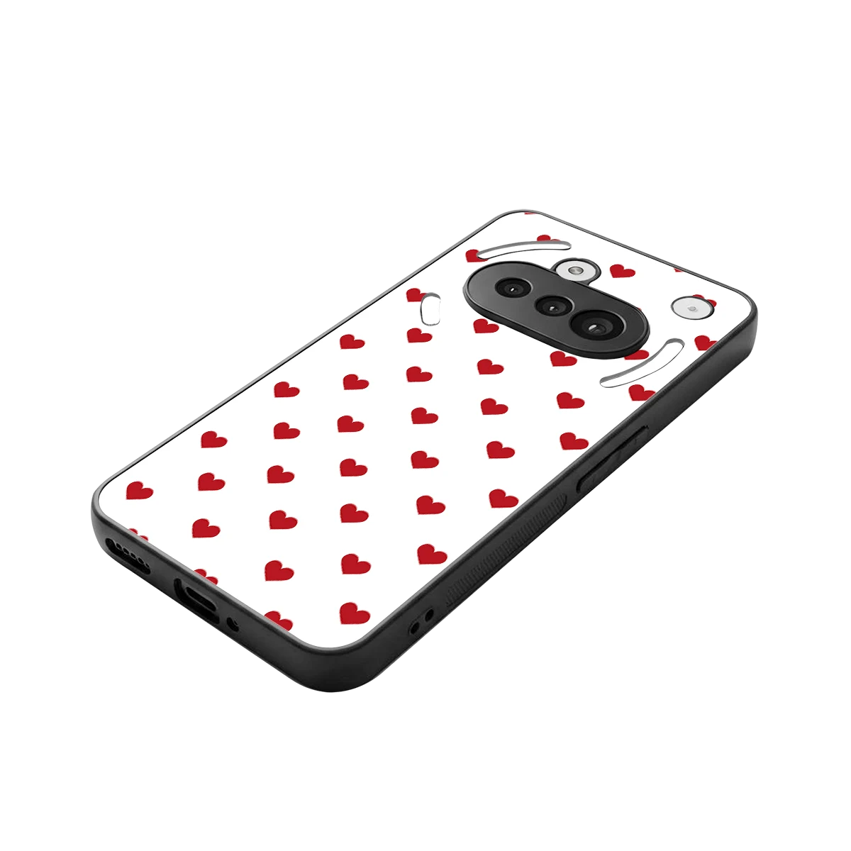 Love Patch stylish phone case for nothing phone 3a | glossy glass and slim fit