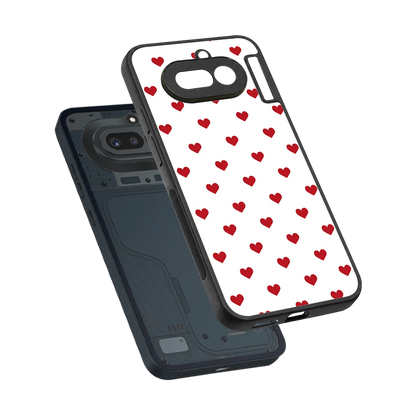 Love Patch sleek nothing phone 4a cover with tempered glass back and TPU edges