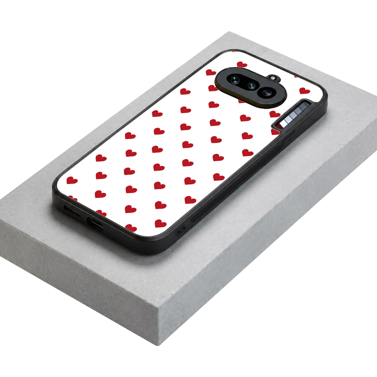 Love Patch stylish phone case for nothing phone 4a | glossy glass and slim fit