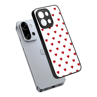 Love Patch sleek oneplus 13s cover with tempered glass back and TPU edges