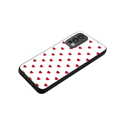 Love Patch stylish phone case for oneplus nord 2 | glossy glass and slim fit