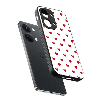 Love Patch sleek oneplus nord 3 cover with tempered glass back and TPU edges