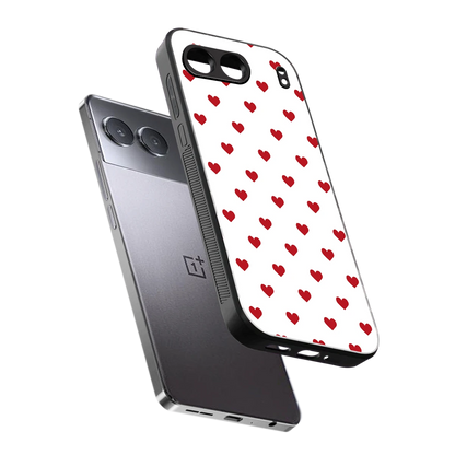 Love Patch sleek oneplus nord 4 cover with tempered glass back and TPU edges