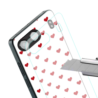 Love Patch stylish phone case for oneplus nord 4 | glossy glass and slim fit