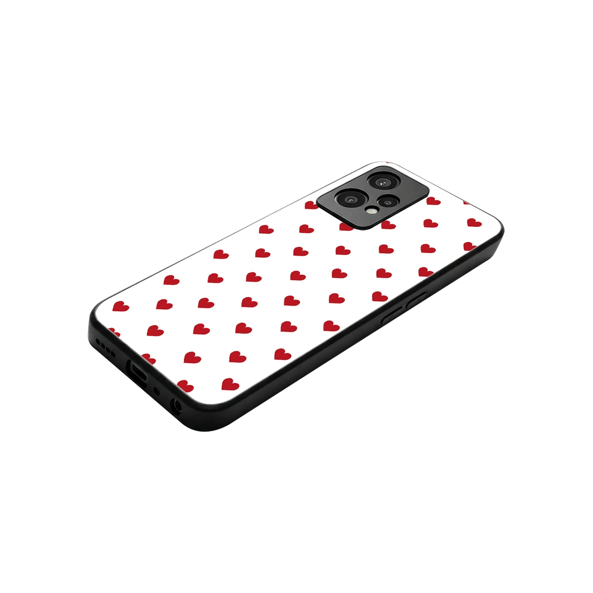 Love Patch stylish phone case for oneplus nord ce 2 lite | glossy glass and slim fit