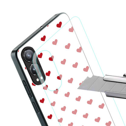 Love Patch stylish phone case for oneplus nord ce 4 lite | glossy glass and slim fit