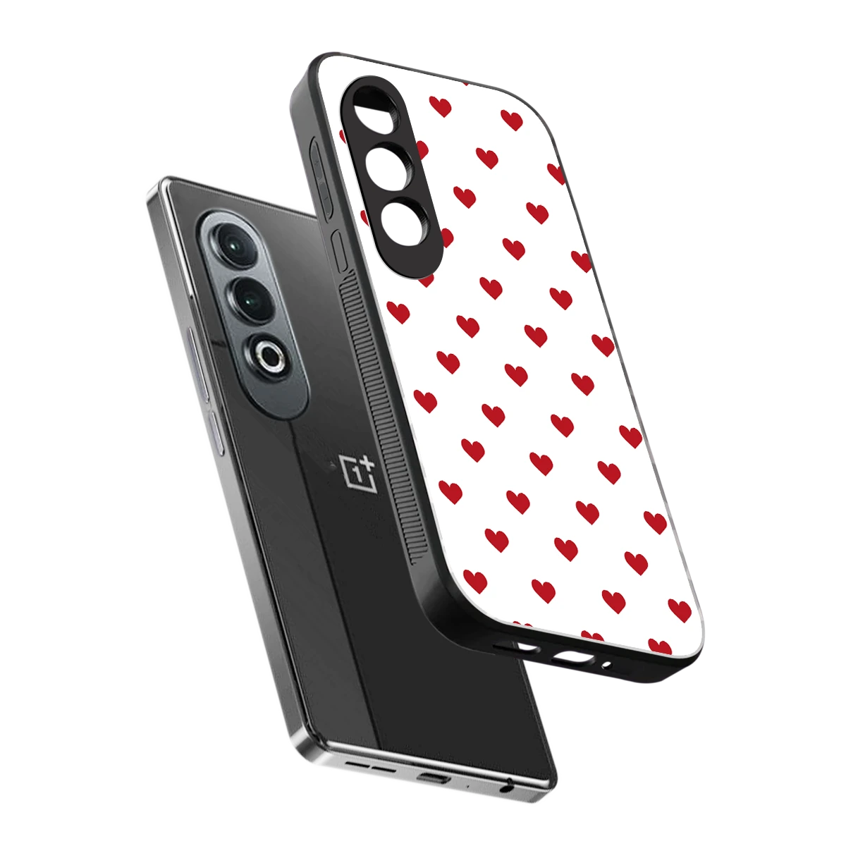 Love Patch sleek oneplus nord ce 4 cover with tempered glass back and TPU edges