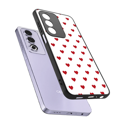 Love Patch sleek oppo a3 pro cover with tempered glass back and TPU edges