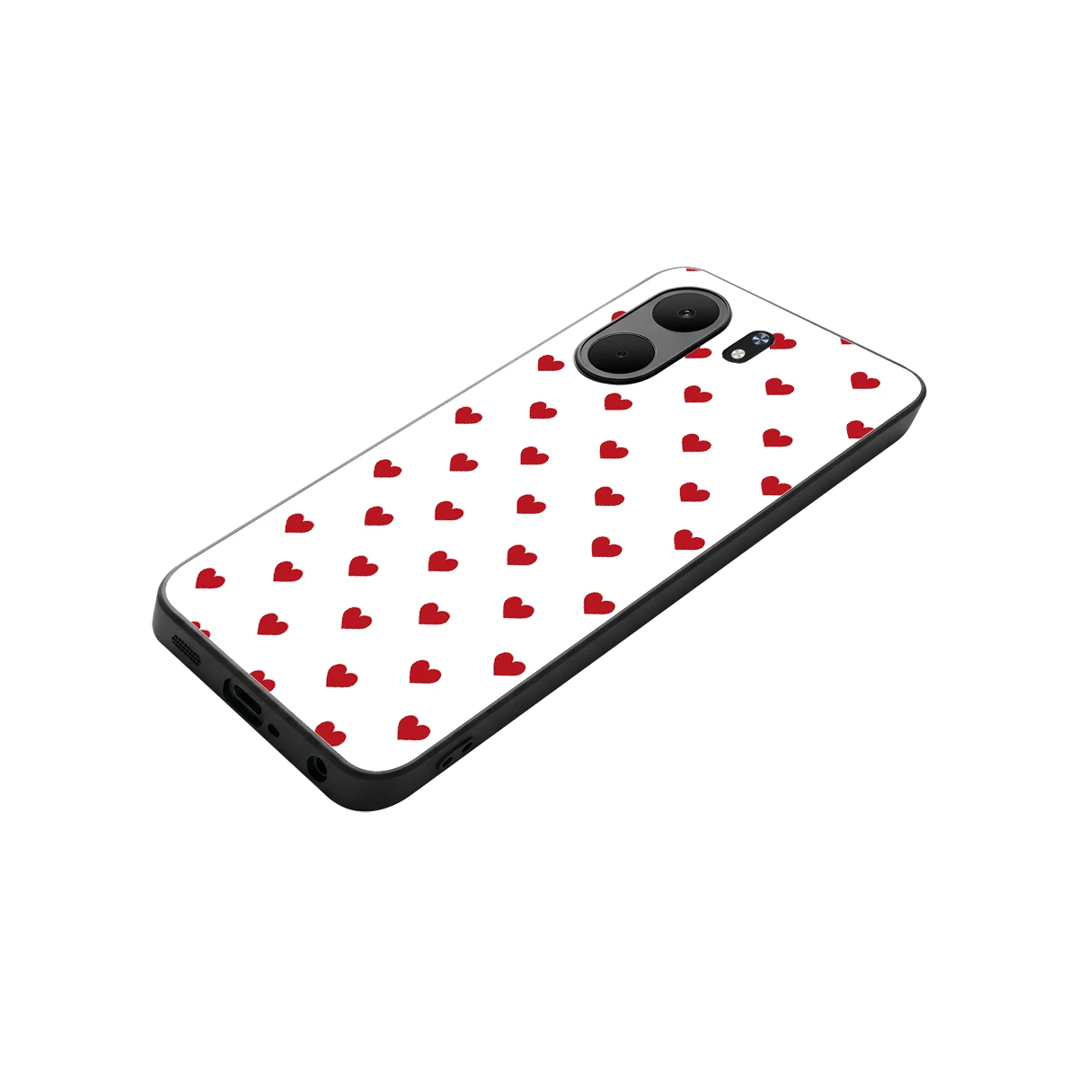 Love Patch stylish phone case for oppo a5x 5g | glossy glass and slim fit
