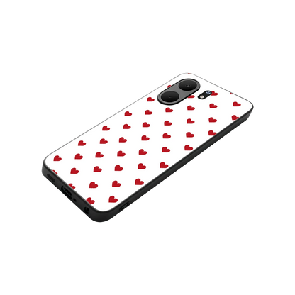 Love Patch stylish phone case for oppo a5x 5g | glossy glass and slim fit