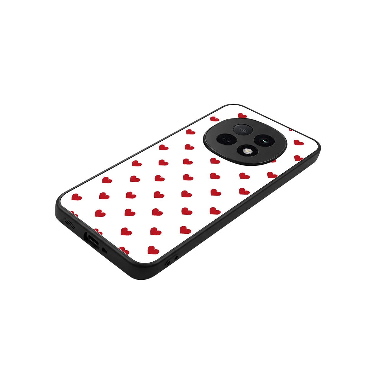 Love Patch stylish phone case for oppo f29 pro 5g | glossy glass and slim fit