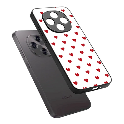 Love Patch sleek oppo f31 pro 5g cover with tempered glass back and TPU edges