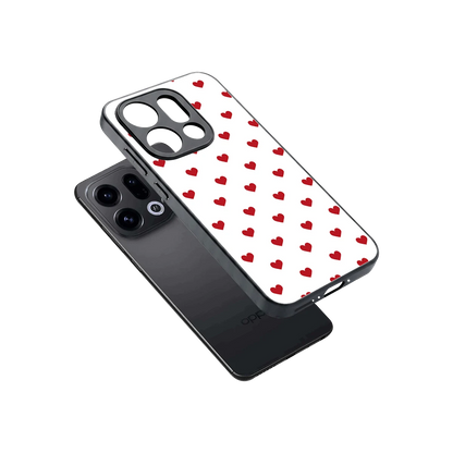 Love Patch sleek oppo find x9 cover with tempered glass back and TPU edges
