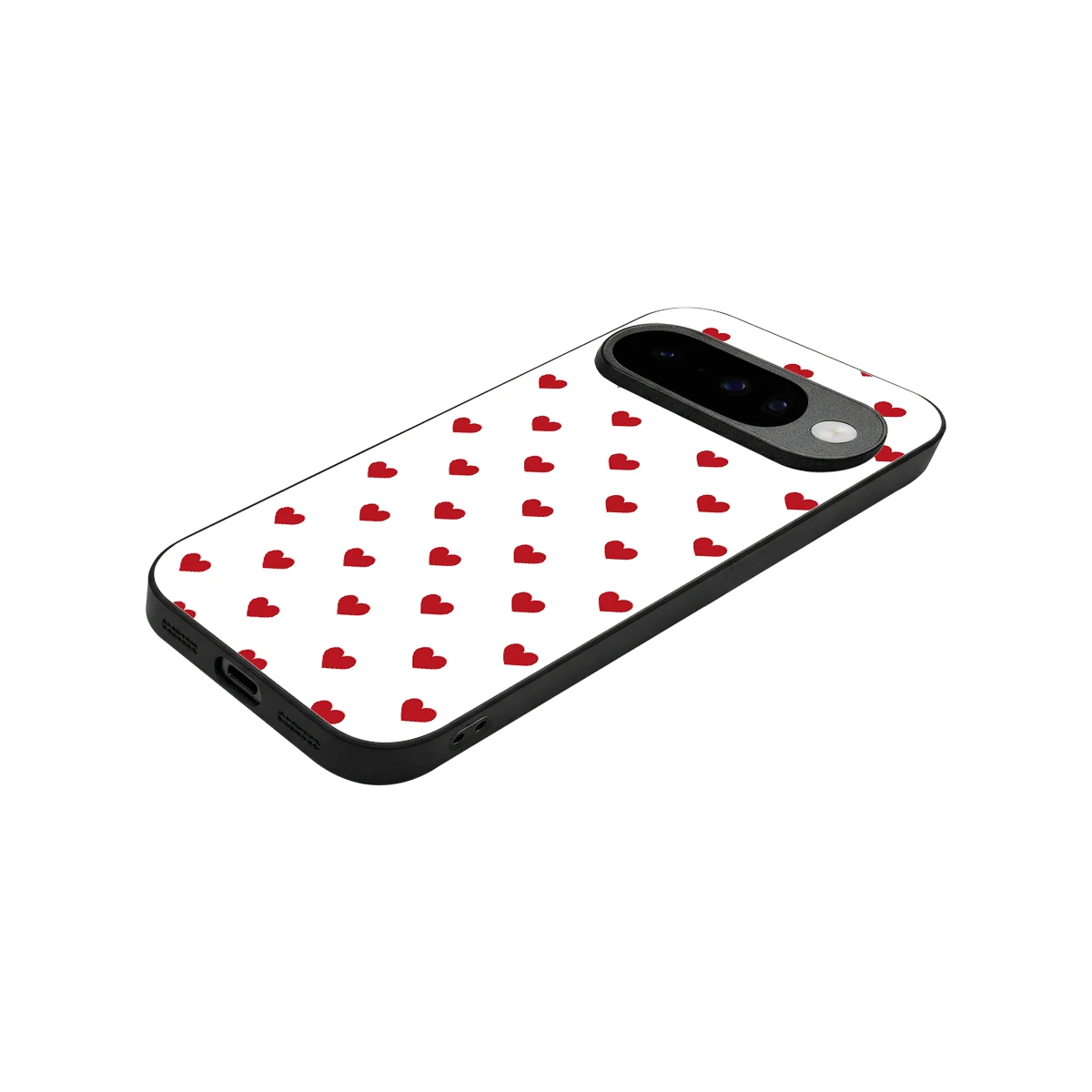 Love Patch stylish phone case for google pixel 10 | glossy glass and slim fit