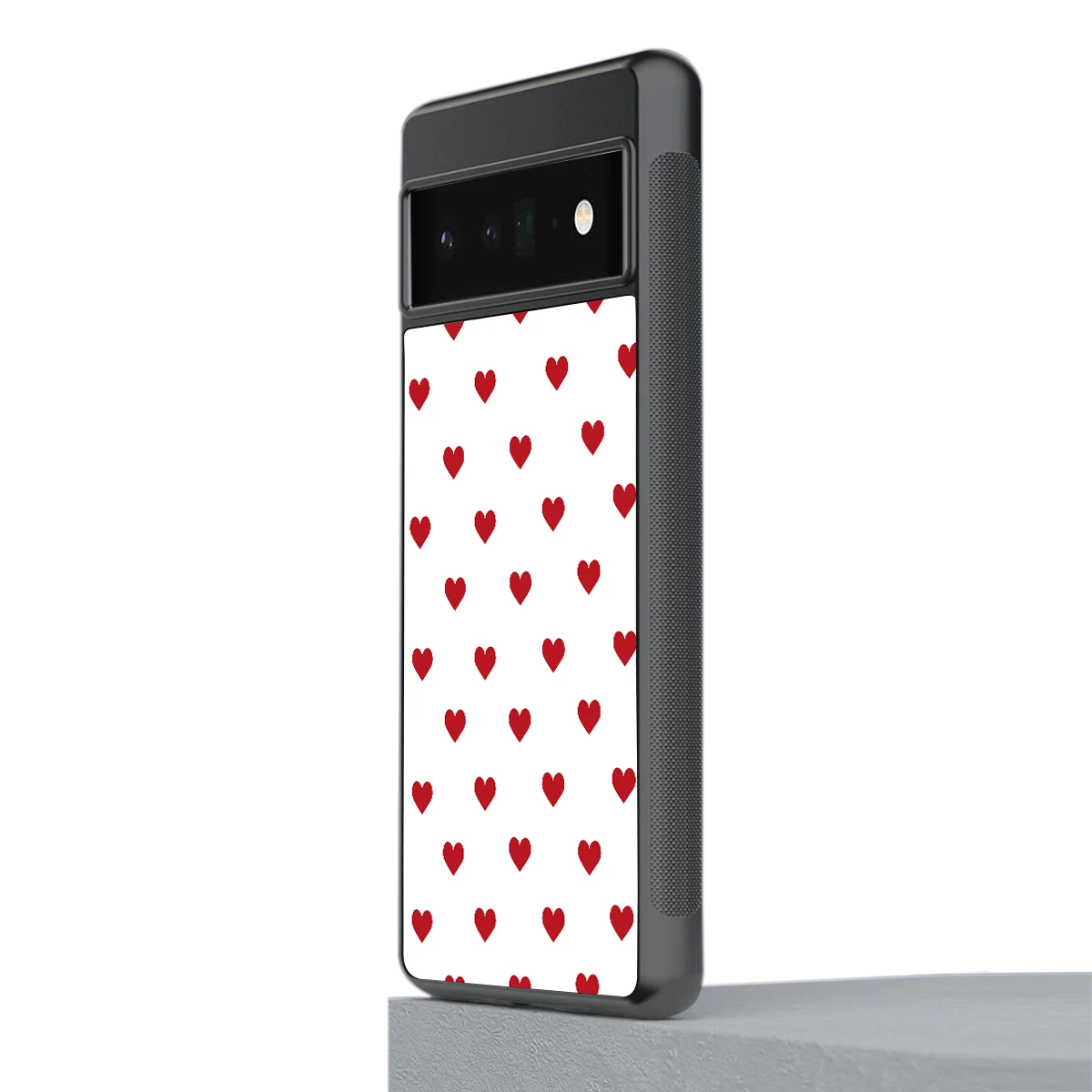 Love Patch stylish phone case for google pixel 6 pro | glossy glass and slim fit