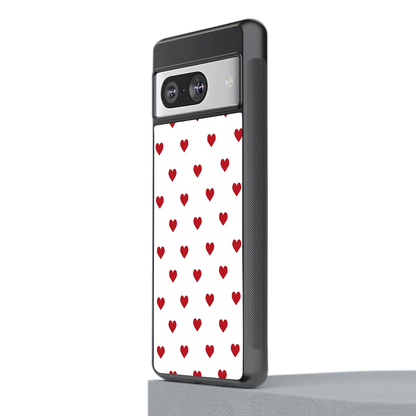 Love Patch stylish phone case for google pixel 8 | glossy glass and slim fit