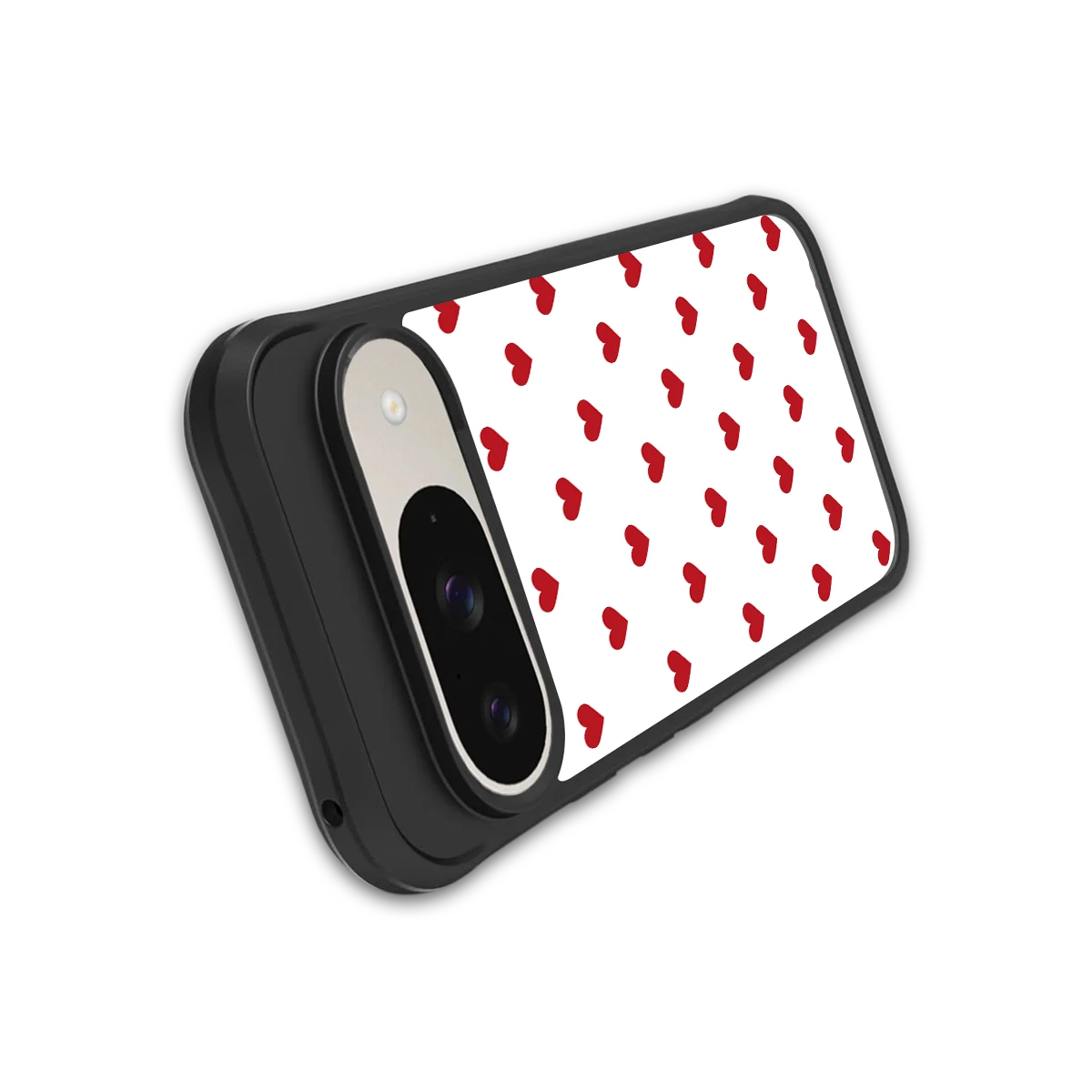 Love Patch stylish phone case for google pixel 9 | glossy glass and slim fit