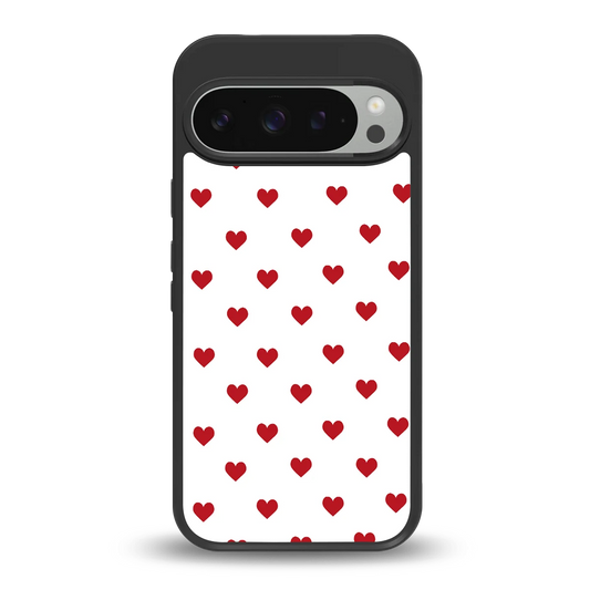 Love Patch back phone cover | glass case for google pixel 9 pro xl
