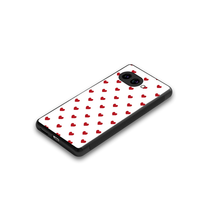 Love Patch stylish phone case for google pixel 10a | glossy glass and slim fit