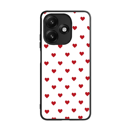 Love Patch back phone cover | glass case for redmi 12 5g