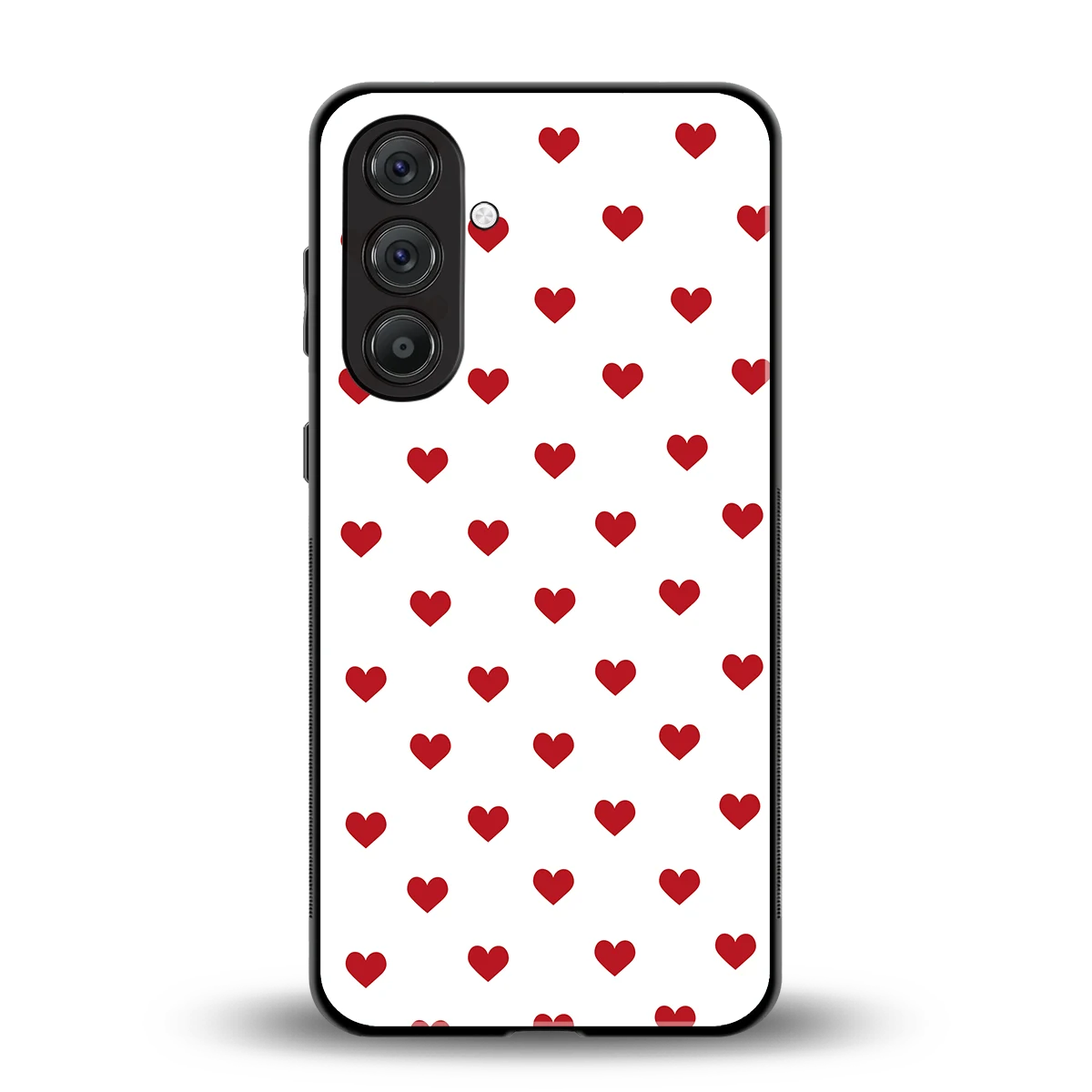 Love Patch back phone cover | glass case for samsung galaxy a55 5g