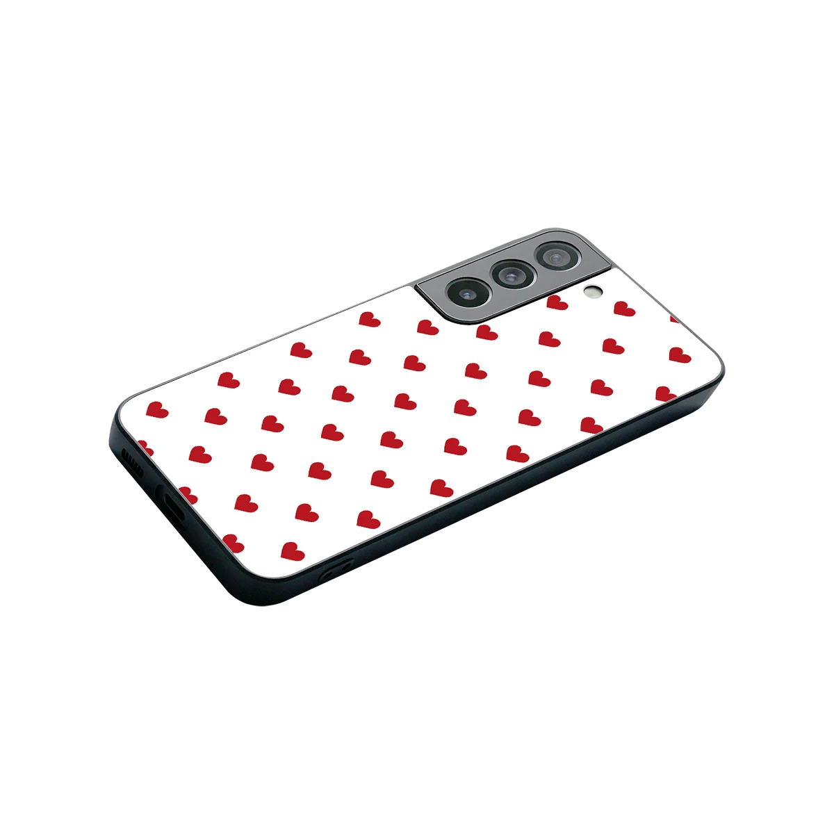 Love Patch stylish phone case for samsung galaxy s22 | glossy glass and slim fit