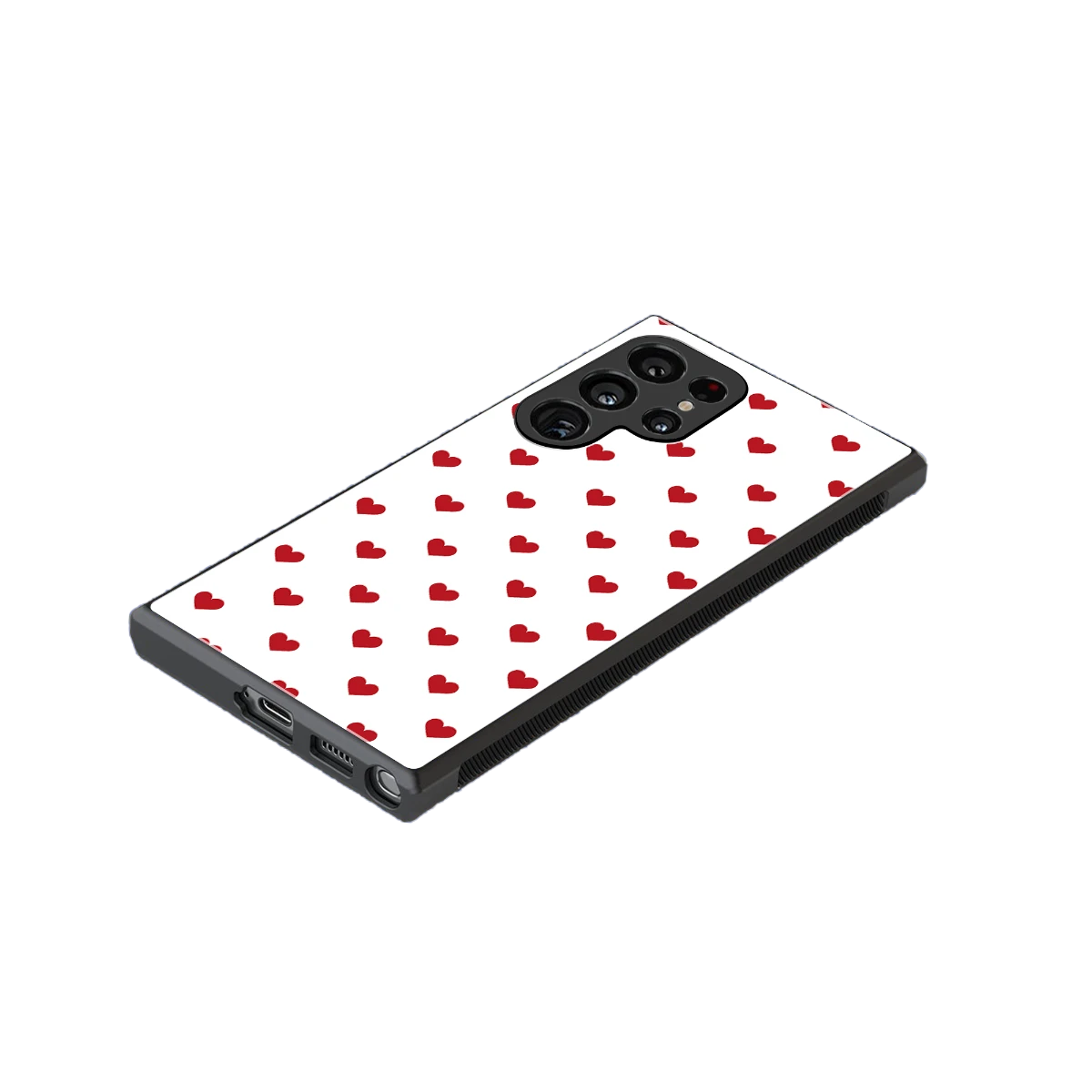 Love Patch stylish phone case for samsung galaxy s24 ultra | glossy glass and slim fit
