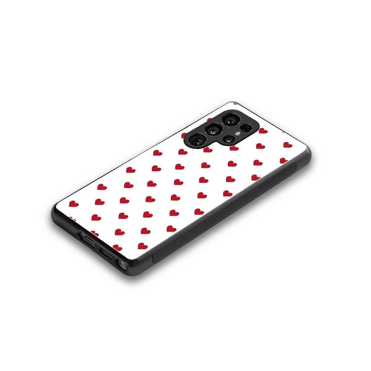 Love Patch stylish phone case for samsung galaxy s26 ultra | glossy glass and slim fit