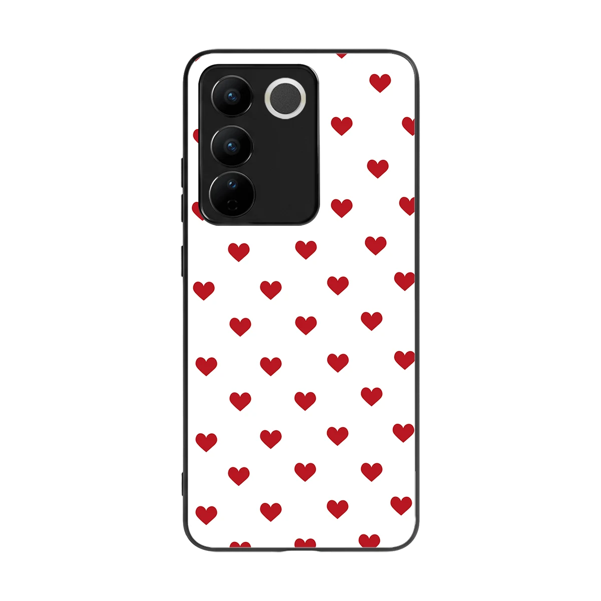 Love Patch back phone cover | glass case for vivo v27 5g