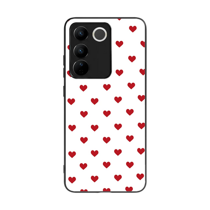 Love Patch back phone cover | glass case for vivo v27 5g