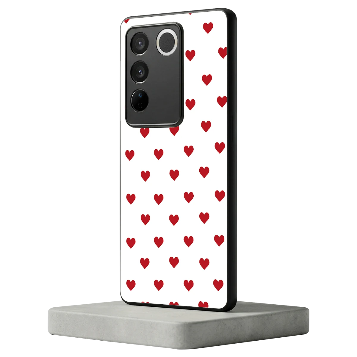 Love Patch vivo v27 5g mobile cover | shockproof glass phone case