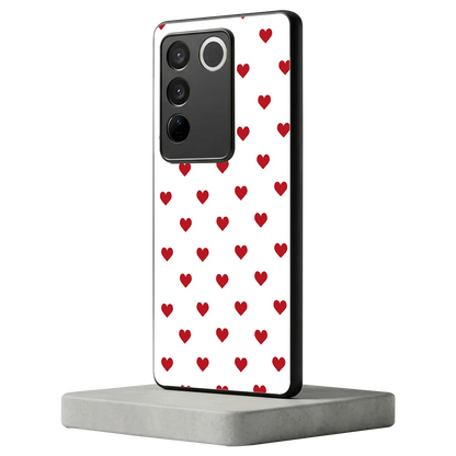 Love Patch vivo v27 5g mobile cover | shockproof glass phone case