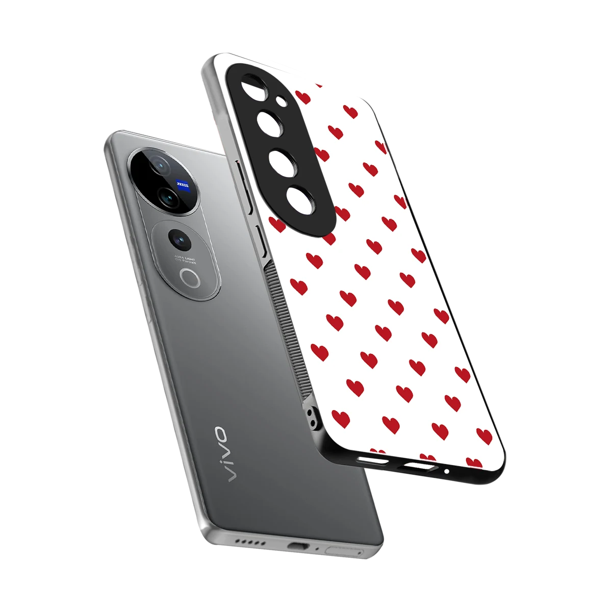 Love Patch sleek vivo v40 pro cover with tempered glass back and TPU edges