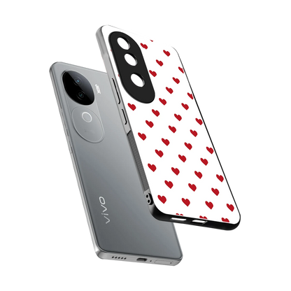 Love Patch sleek vivo v40e cover with tempered glass back and TPU edges