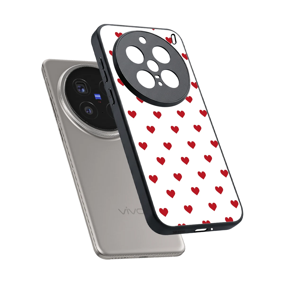 Love Patch sleek vivo x200 pro cover with tempered glass back and TPU edges