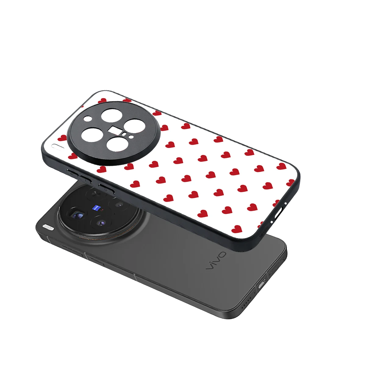 Love Patch sleek vivo x300 pro cover with tempered glass back and TPU edges