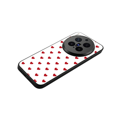 Love Patch stylish phone case for vivo x300 pro | glossy glass and slim fit