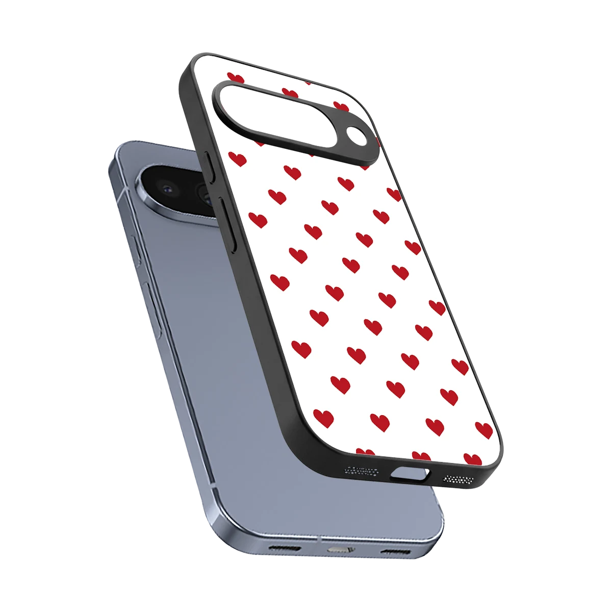 Love Patch sleek google pixel 10 cover with tempered glass back and TPU edges