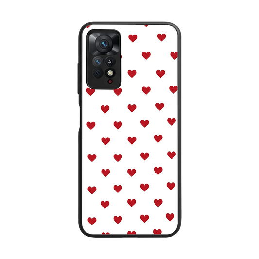 Love Patch back phone cover | glass case for redmi note 11 pro