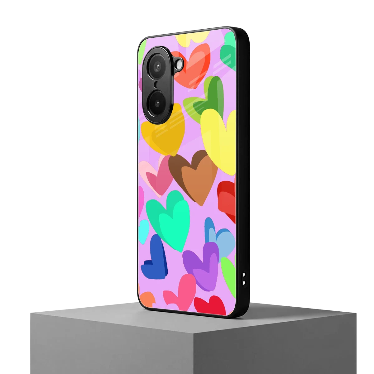 Love Spectrum oneplus nord ce5 5g mobile cover | shockproof glass phone case