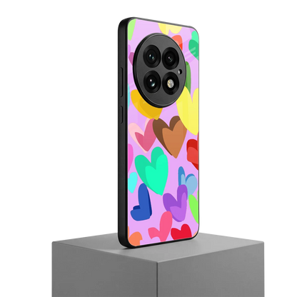 Love Spectrum oneplus 13 mobile cover | shockproof glass phone case