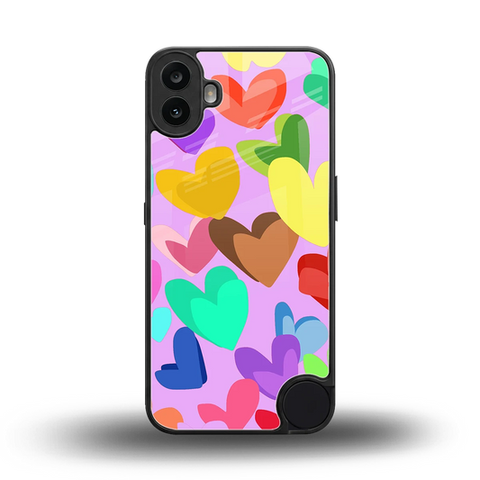Love Spectrum back phone cover | glass case for cmf nothing phone 1
