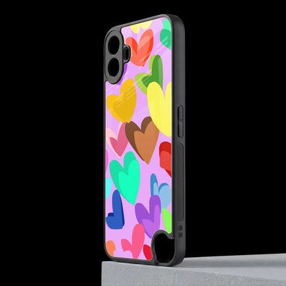 Love Spectrum cmf nothing phone 1 mobile cover | shockproof glass phone case