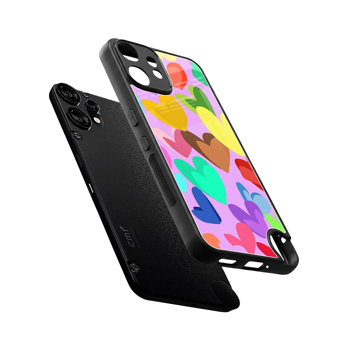 Love Spectrum sleek cmf nothing phone 2 pro cover with tempered glass back and TPU edges