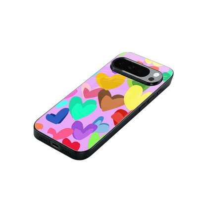 Love Spectrum stylish phone case for google pixel 10 pro xl | glossy glass and slim fit