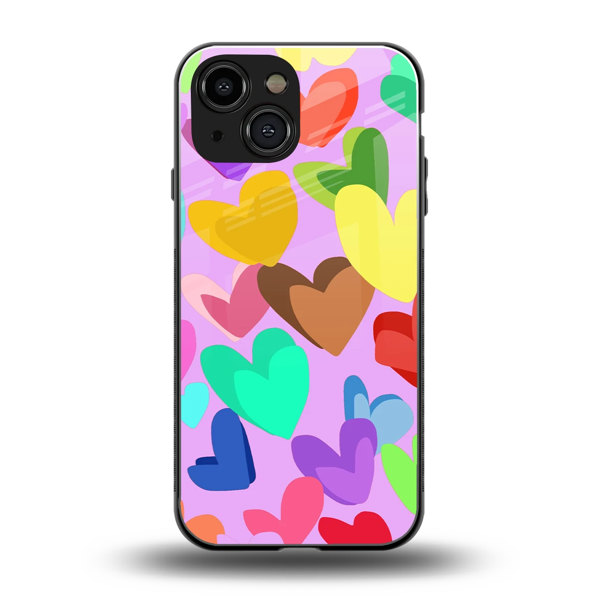 Love Spectrum back phone cover | glass case for iphone 13 mini