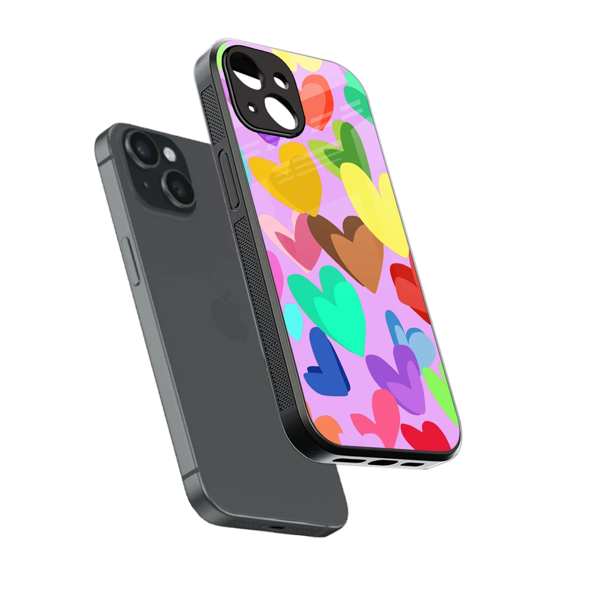 Love Spectrum sleek iphone 12 mini cover with tempered glass back and TPU edges